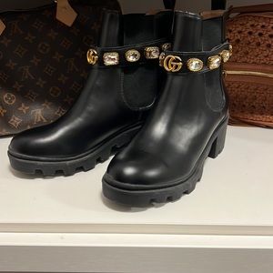 Leather Ankle Boot With Belt